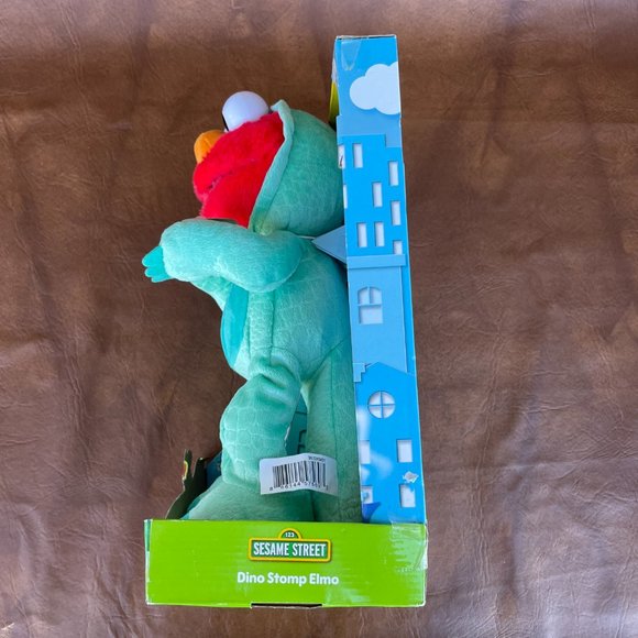 NWT Sesame Street Dino Stomp Elmo 13" Plush Sings and Dances, 18+ Months - Picture 3 of 6